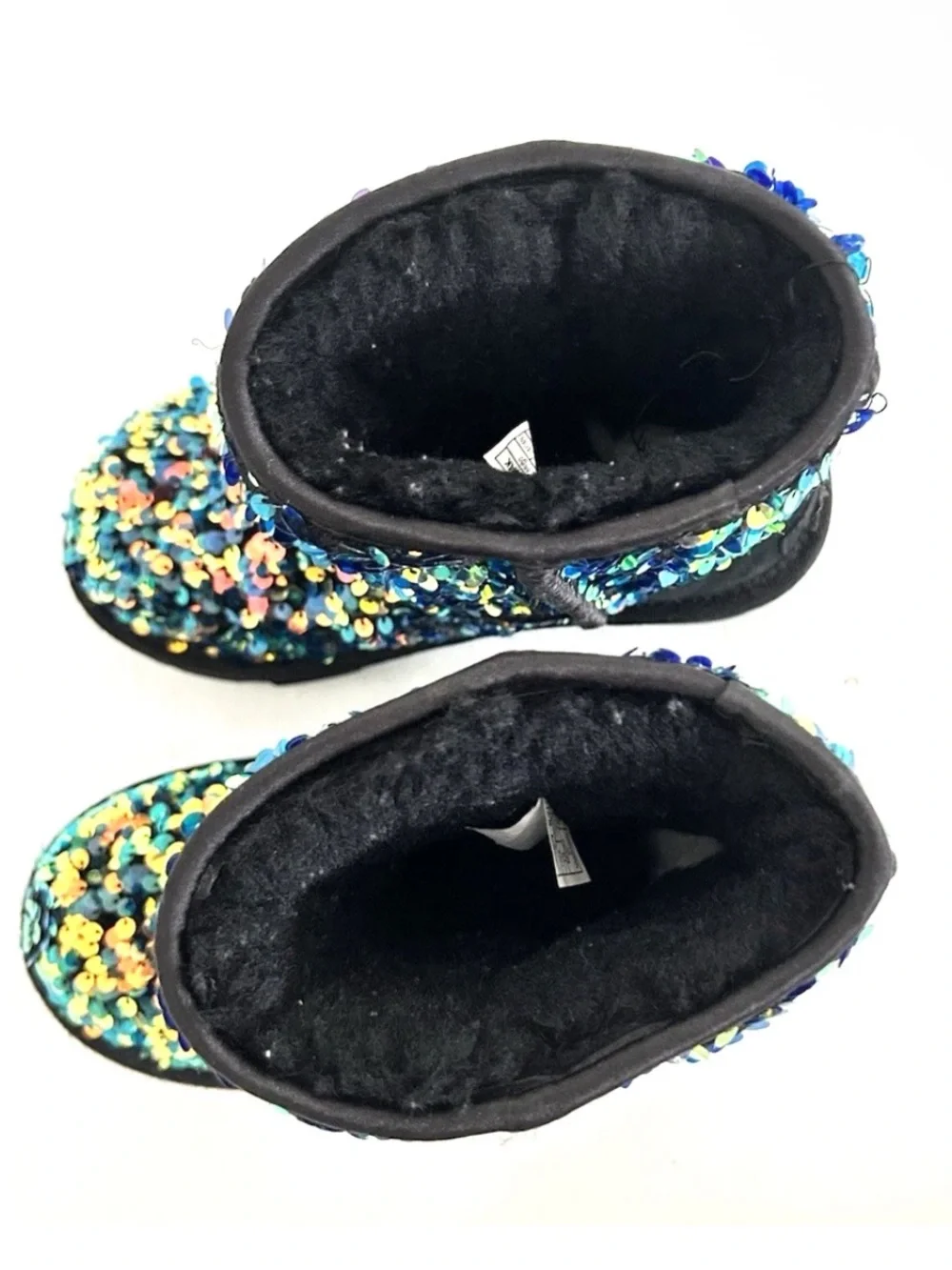 UGG | Classic Mini Stellar Sequin Boots Girls Size 13 Black